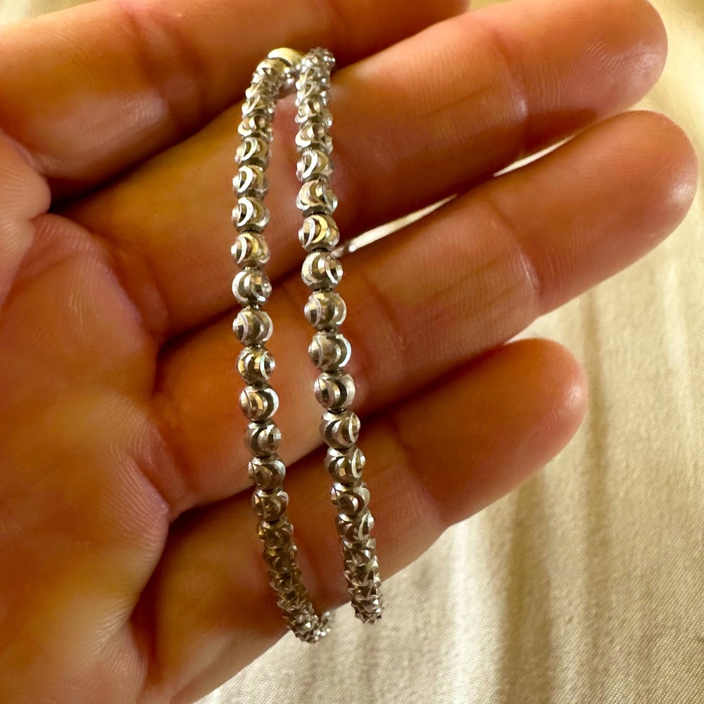 Elegant Silver Hoop Earrings